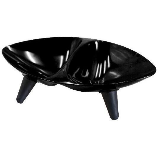 Pet Life ® 'Couture Sculptured' Dishwasher Safe Melamine Food and Water Double Pet Bowl - BIG FRENCHIES