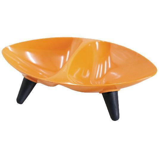 Pet Life ® 'Couture Sculptured' Dishwasher Safe Melamine Food and Water Double Pet Bowl - BIG FRENCHIES