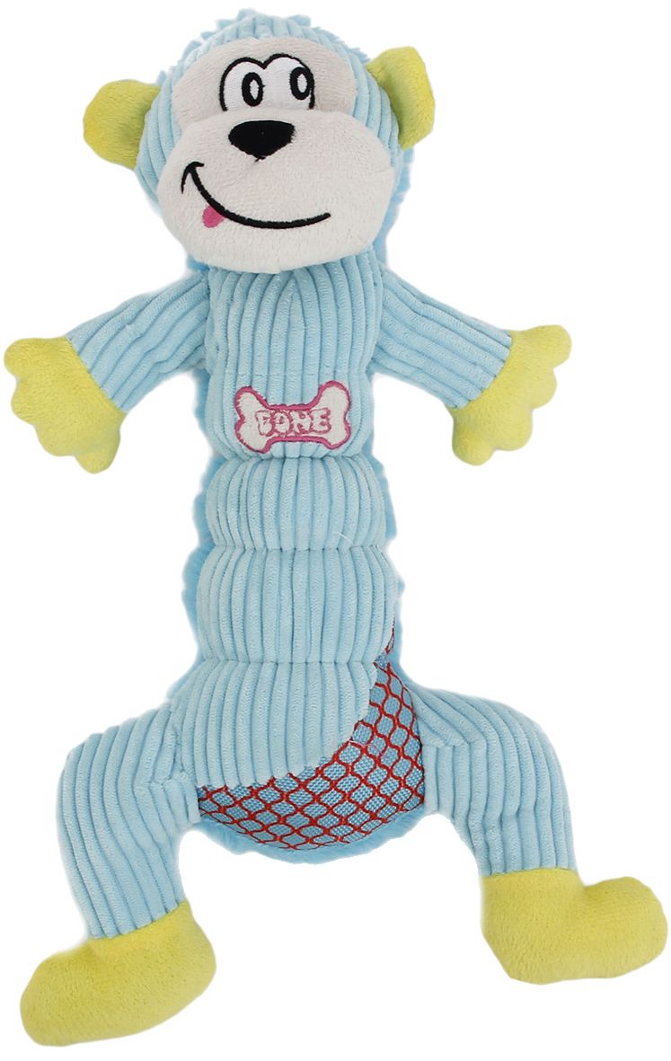 Pet Life ® 'Cuddle Plush' Mesh and Plush Squeaking Dog Toy - BIG FRENCHIES