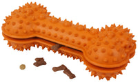 Pet Life ® 'Denta-Bone' TPR Treat Dispensing and Dental Cleaning Durable Dog Toy - BIG FRENCHIES