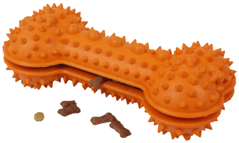 Pet Life ® 'Denta-Bone' TPR Treat Dispensing and Dental Cleaning Durable Dog Toy - BIG FRENCHIES
