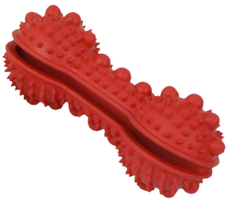 Pet Life ® 'Denta-Bone' TPR Treat Dispensing and Dental Cleaning Durable Dog Toy - BIG FRENCHIES