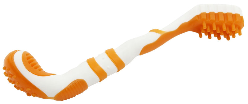 Pet Life ® 'Denta-Brush' TPR Durable Tooth Brush and Dog Toy - BIG FRENCHIES