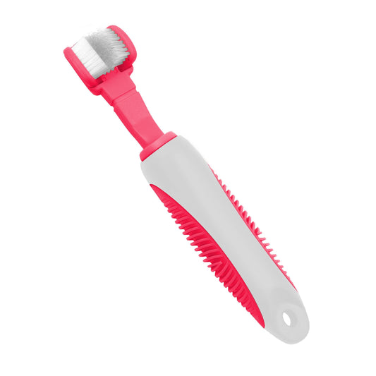 Pet Life ® 'Denta-Clean' Dual-Sided Action Bristle Pet Toothbrush - BIG FRENCHIES