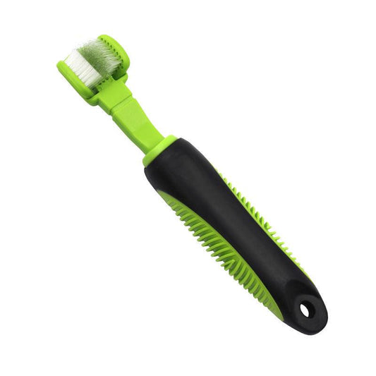 Pet Life ® 'Denta-Clean' Dual-Sided Action Bristle Pet Toothbrush - BIG FRENCHIES