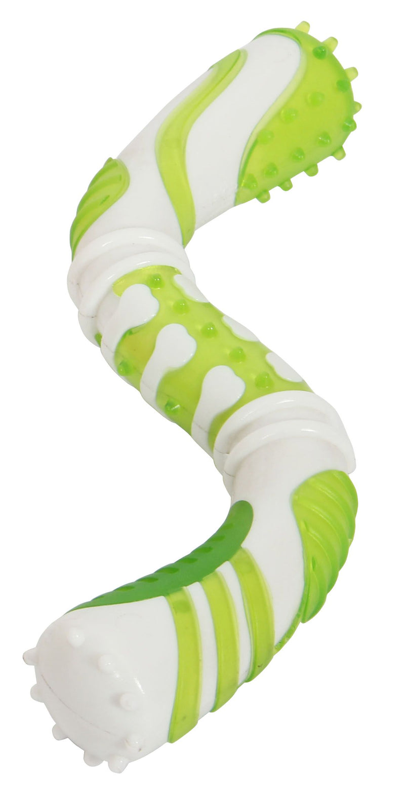 Pet Life ® 'Denta-Twist' TPR Durable Dental Chew Toy - BIG FRENCHIES