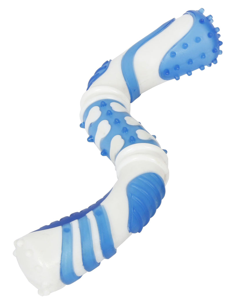 Pet Life ® 'Denta-Twist' TPR Durable Dental Chew Toy - BIG FRENCHIES