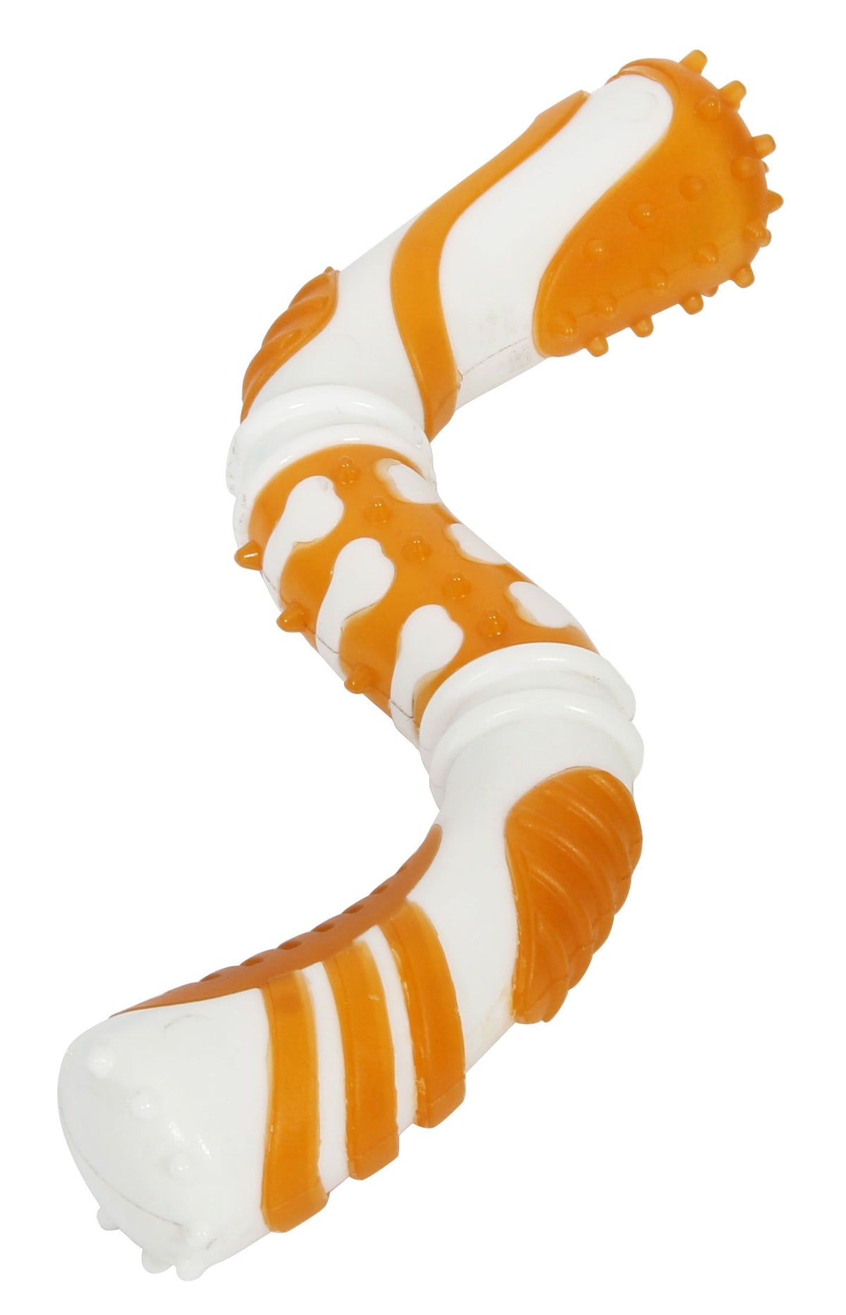 Pet Life ® 'Denta-Twist' TPR Durable Dental Chew Toy - BIG FRENCHIES