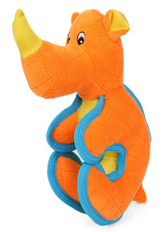 Pet Life ® 'Dino-Funimal' Animated Nylon Plush Squeaker Dog Toy - BIG FRENCHIES