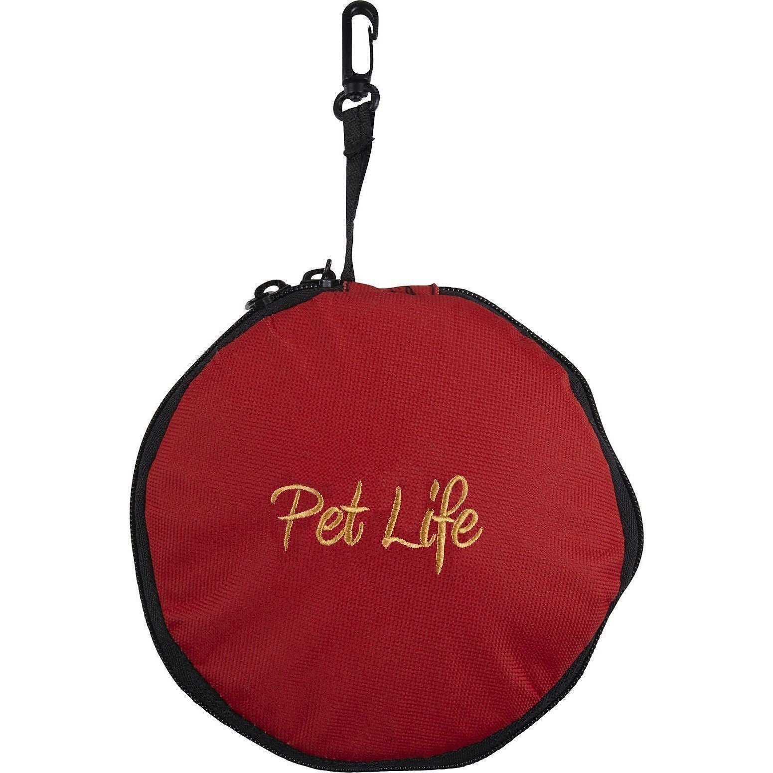 Pet Life ® 'Dual Folding' Food and Water Collapsible Pet Travel Cat and Dog Bowl - BIG FRENCHIES