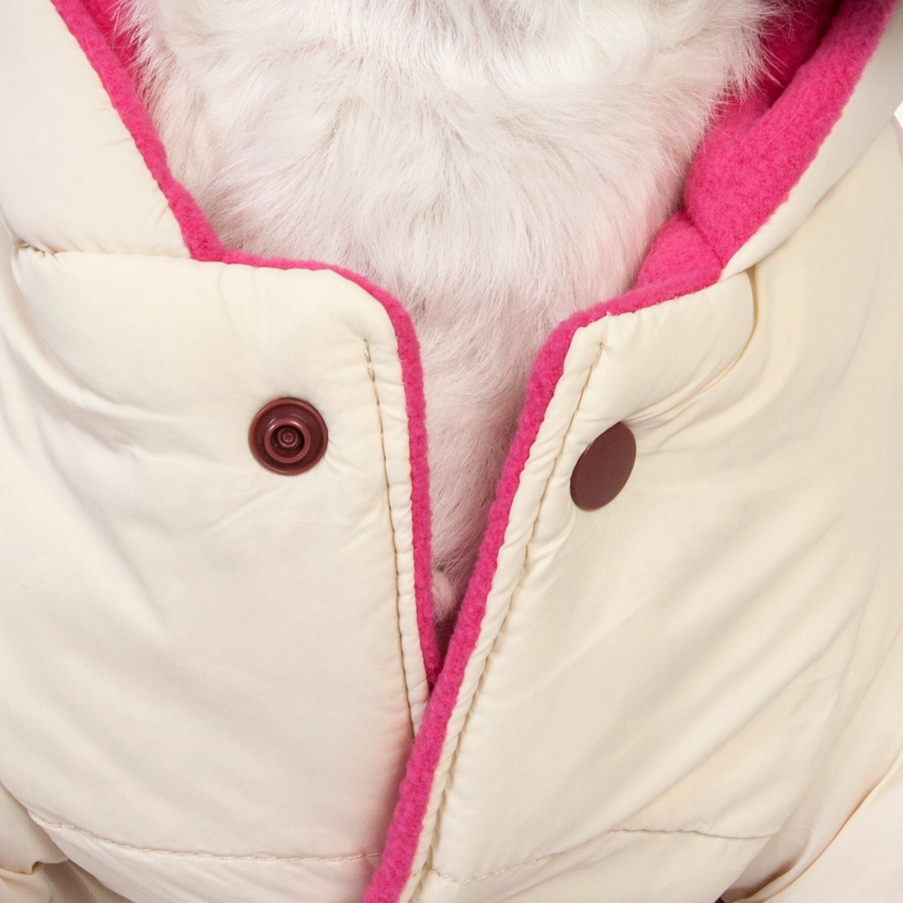 Pet Life ® Dual-Toned 3M Insulated Diamond Jeweled Pet Dog Jacket - BIG FRENCHIES