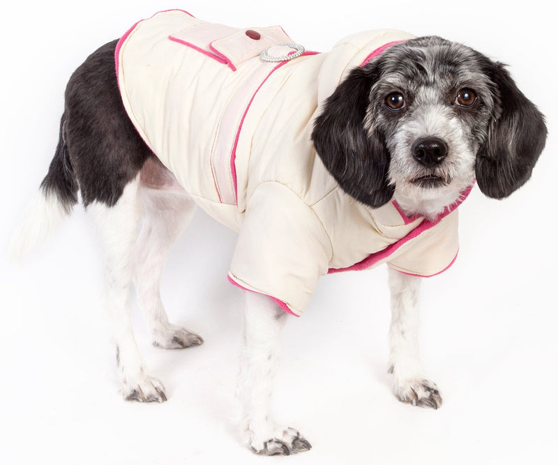 Pet Life ® Dual-Toned 3M Insulated Diamond Jeweled Pet Dog Jacket - BIG FRENCHIES