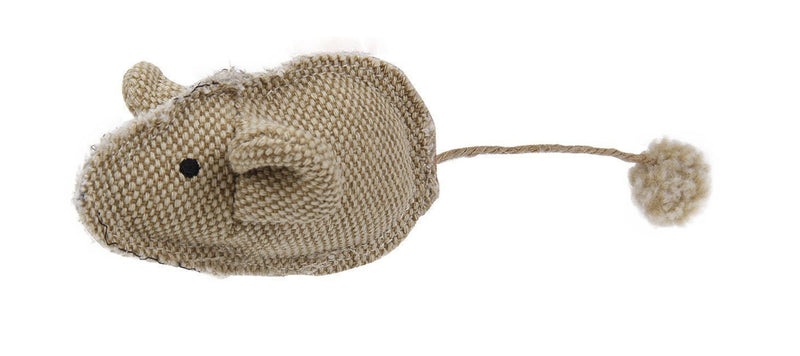 Pet Life ® 'Pompom Tailed' Durable Cat and Mouse Plush Cat Toy - BIG FRENCHIES