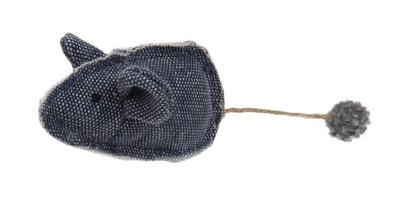 Pet Life ® 'Pompom Tailed' Durable Cat and Mouse Plush Cat Toy - BIG FRENCHIES