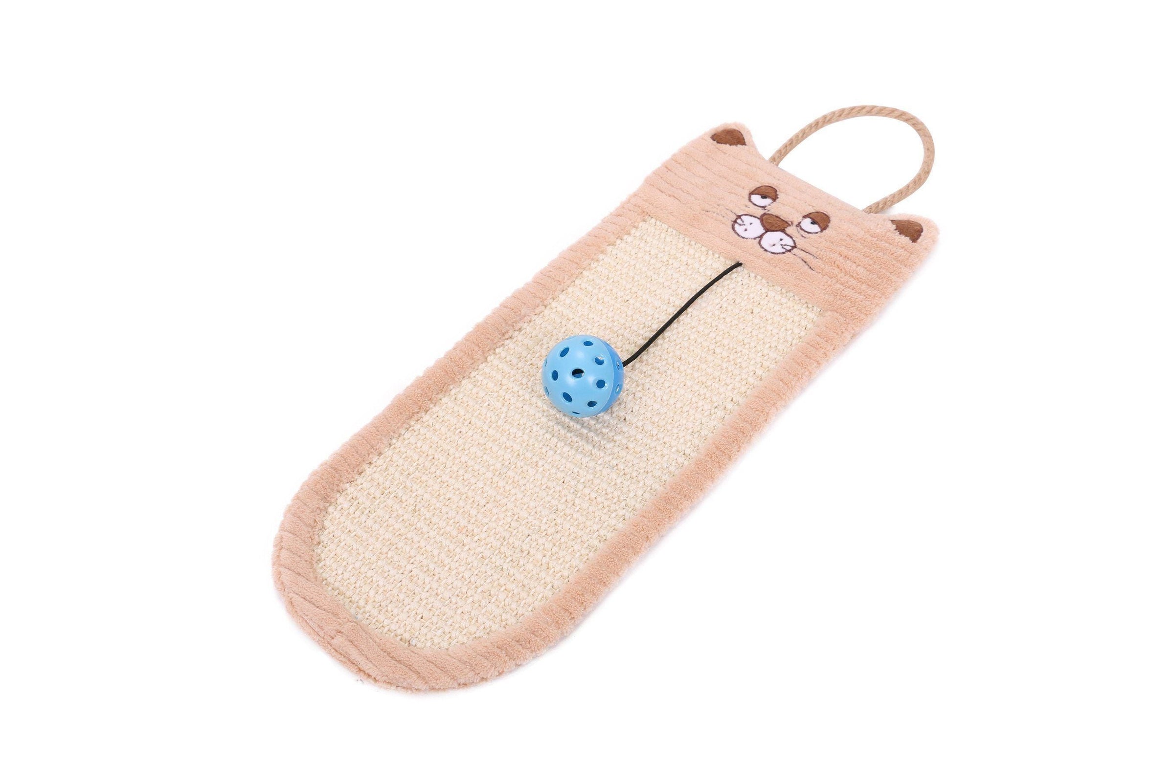 Pet Life ® Eco-Natural Sisal and Jute Hanging Carpet Cat Scratcher - BIG FRENCHIES