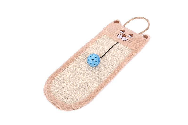 Pet Life ® Eco-Natural Sisal and Jute Hanging Carpet Cat Scratcher - BIG FRENCHIES