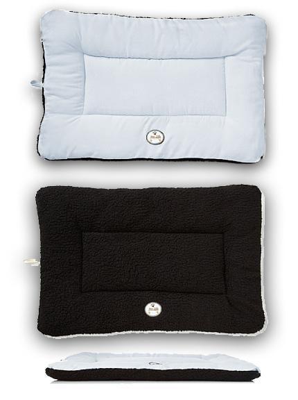Pet Life ® 'Eco-Paw' Reversible Eco-Friendly Recyclabled Polyfill Fashion Designer Pet Dog Bed Mat Lounge - BIG FRENCHIES