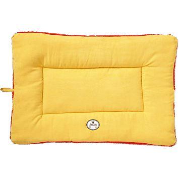 Pet Life ® 'Eco-Paw' Reversible Eco-Friendly Recyclabled Polyfill Fashion Designer Pet Dog Bed Mat Lounge - BIG FRENCHIES