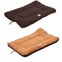 Pet Life ® 'Eco-Paw' Reversible Eco-Friendly Recyclabled Polyfill Fashion Designer Pet Dog Bed Mat Lounge - BIG FRENCHIES