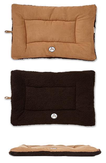 Pet Life ® 'Eco-Paw' Reversible Eco-Friendly Recyclabled Polyfill Fashion Designer Pet Dog Bed Mat Lounge - BIG FRENCHIES