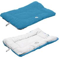 Pet Life ® 'Eco-Paw' Reversible Eco-Friendly Recyclabled Polyfill Fashion Designer Pet Dog Bed Mat Lounge - BIG FRENCHIES