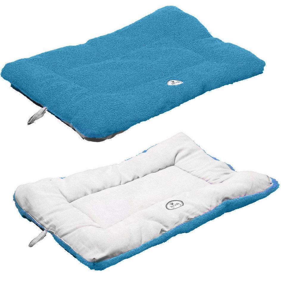 Pet Life ® 'Eco-Paw' Reversible Eco-Friendly Recyclabled Polyfill Fashion Designer Pet Dog Bed Mat Lounge - BIG FRENCHIES