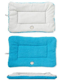 Pet Life ® 'Eco-Paw' Reversible Eco-Friendly Recyclabled Polyfill Fashion Designer Pet Dog Bed Mat Lounge - BIG FRENCHIES