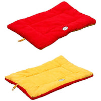 Pet Life ® 'Eco-Paw' Reversible Eco-Friendly Recyclabled Polyfill Fashion Designer Pet Dog Bed Mat Lounge - BIG FRENCHIES