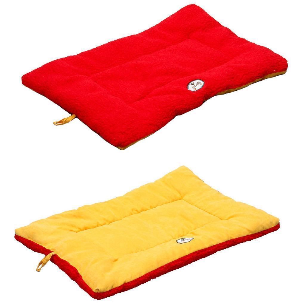 Pet Life ® 'Eco-Paw' Reversible Eco-Friendly Recyclabled Polyfill Fashion Designer Pet Dog Bed Mat Lounge - BIG FRENCHIES
