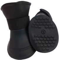 Pet Life ® Elastic Protective Multi-Usage All-Terrain Rubberized Dog Shoes - Set of 4 - BIG FRENCHIES