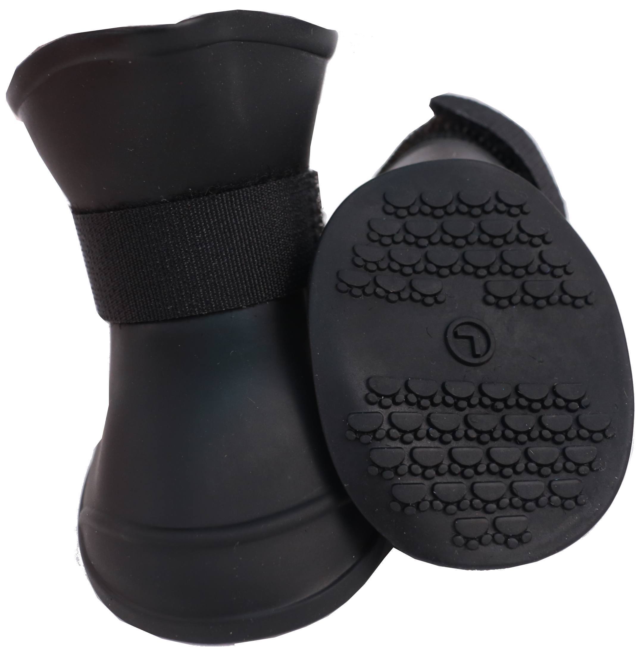 Pet Life ® Elastic Protective Multi-Usage All-Terrain Rubberized Dog Shoes - Set of 4 - BIG FRENCHIES