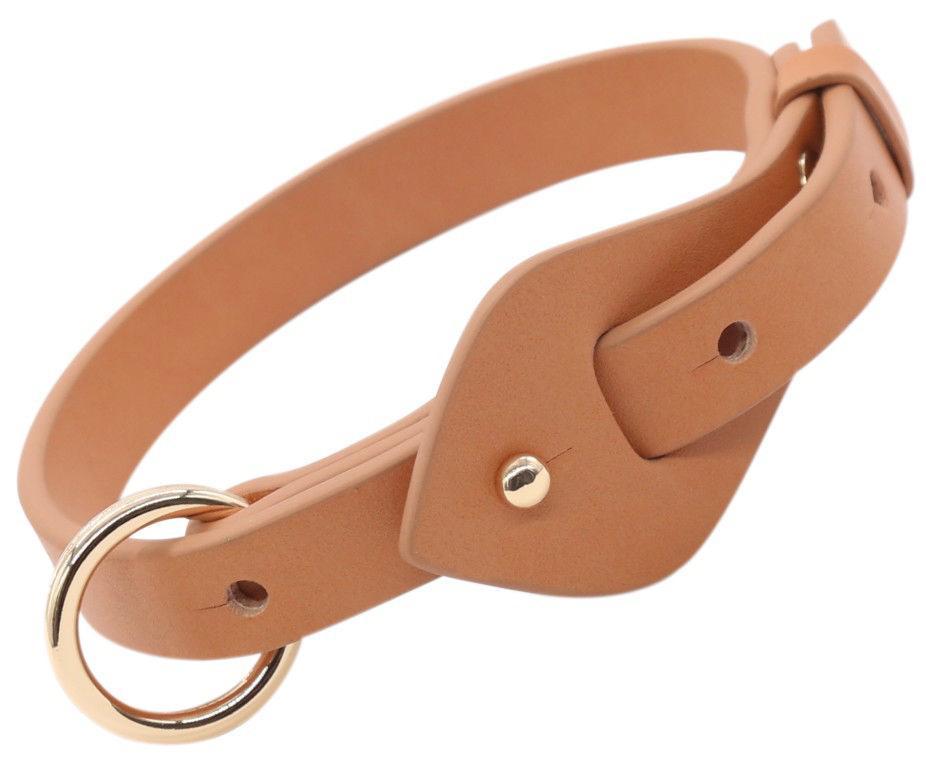 Pet Life ® 'Ever-Craft' Boutique Series Adjustable Designer Leather Dog Collar - BIG FRENCHIES