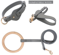Pet Life ® 'Ever-Craft' Boutique Series Adjustable Designer Leather Dog Collar - BIG FRENCHIES