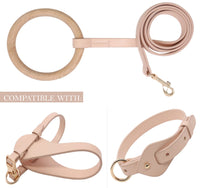 Pet Life ® 'Ever-Craft' Boutique Series Beechwood and Leather Designer Dog Leash - BIG FRENCHIES