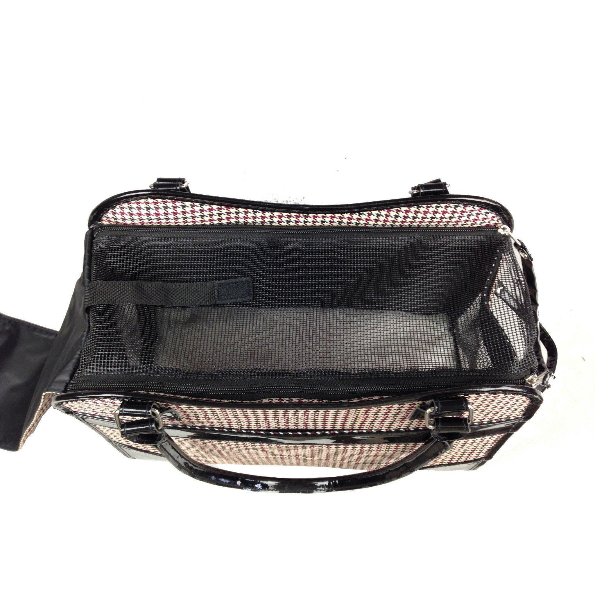 Pet Life ® Exquisite Airline Approved Designer Travel Pet Dog Handbag Carrier - BIG FRENCHIES