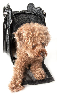 Pet Life ® Exquisite Airline Approved Designer Travel Pet Dog Handbag Carrier - BIG FRENCHIES