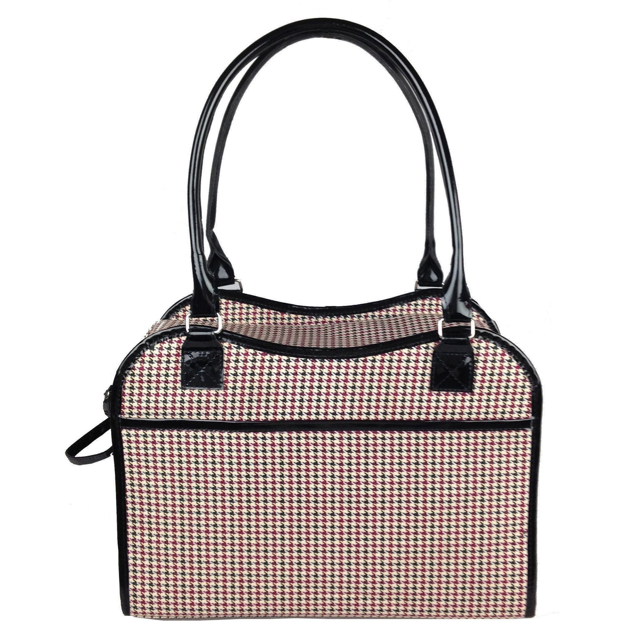 Pet Life ® Exquisite Airline Approved Designer Travel Pet Dog Handbag Carrier - BIG FRENCHIES