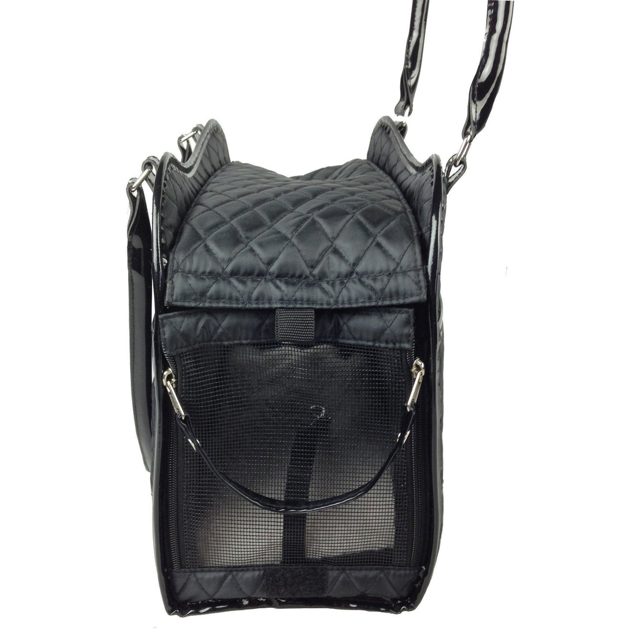 Pet Life ® Exquisite Airline Approved Designer Travel Pet Dog Handbag Carrier - BIG FRENCHIES