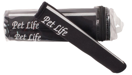 Pet Life ® 'Extreme-Neoprene' Joint Protective Safety Recovery and Reflective Pet Dog Sleeves - Set of 4 - BIG FRENCHIES