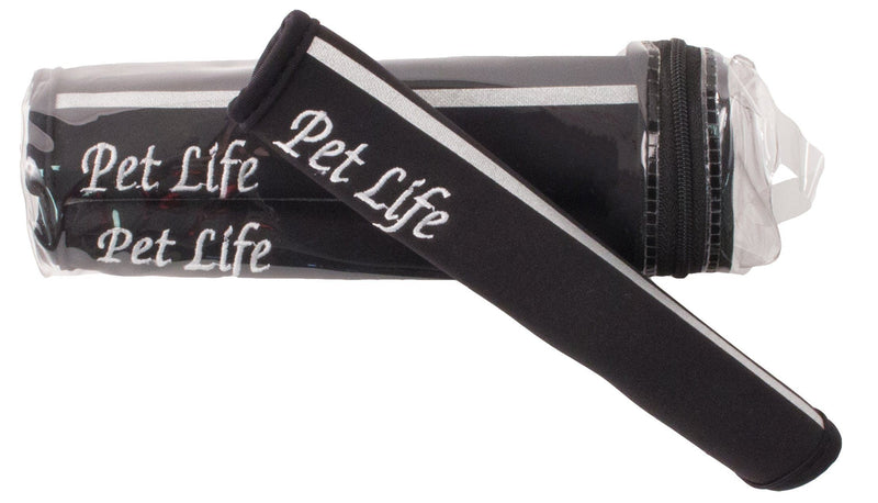 Pet Life ® 'Extreme-Neoprene' Joint Protective Safety Recovery and Reflective Pet Dog Sleeves - Set of 4 - BIG FRENCHIES