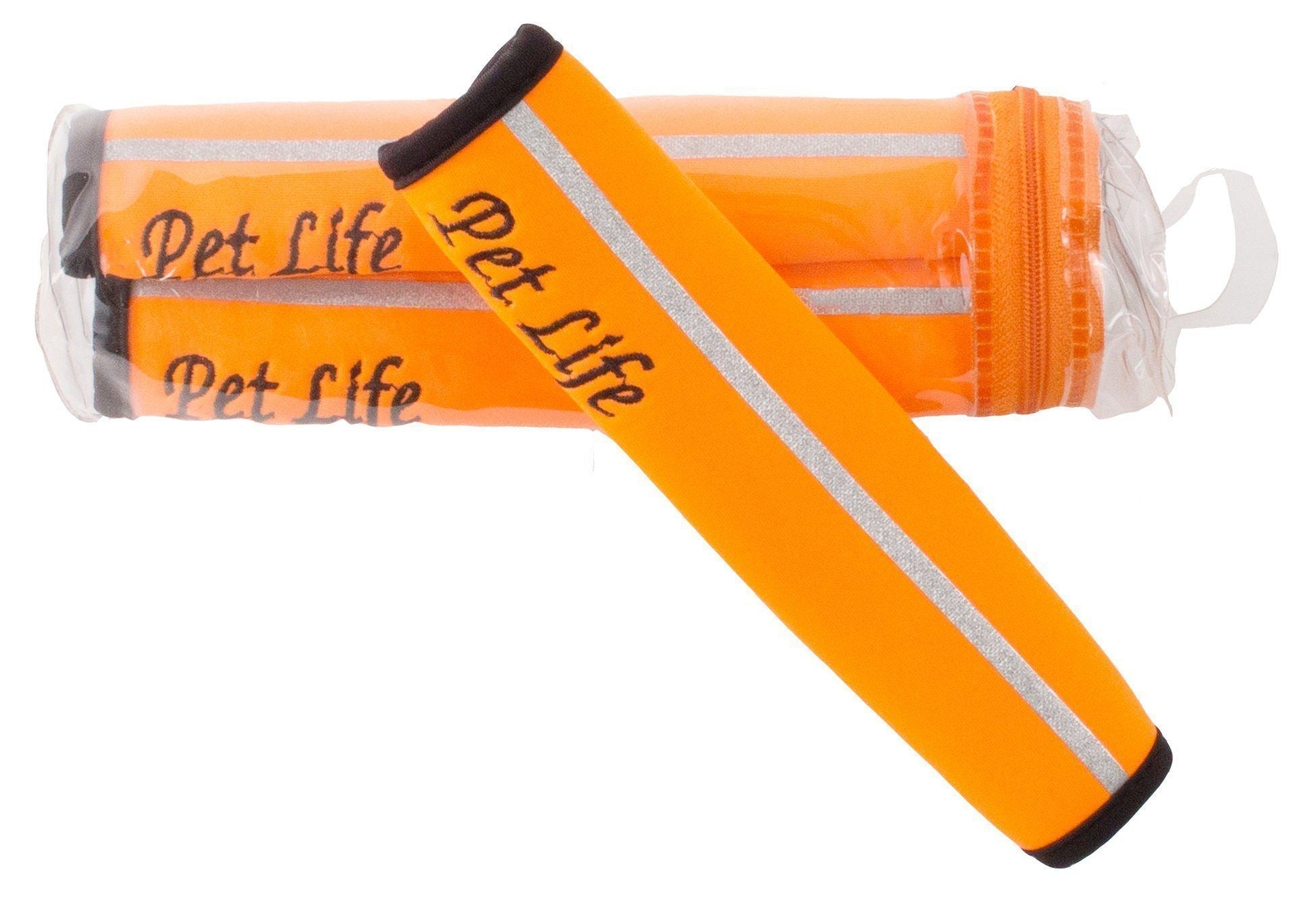 Pet Life ® 'Extreme-Neoprene' Joint Protective Safety Recovery and Reflective Pet Dog Sleeves - Set of 4 - BIG FRENCHIES