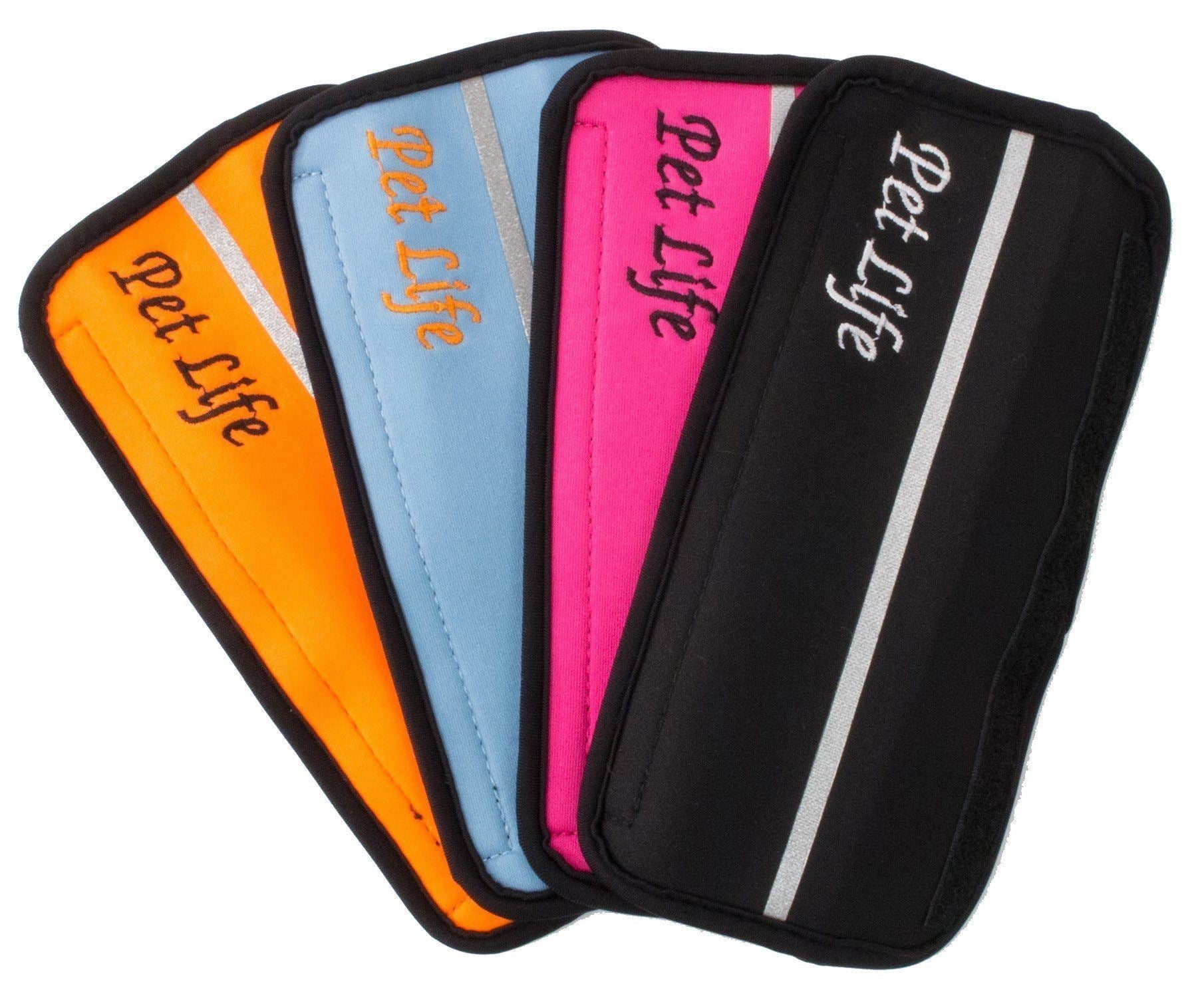 Pet Life ® 'Extreme-Neoprene' Joint Protective Safety Recovery and Reflective Pet Dog Sleeves - Set of 4 - BIG FRENCHIES