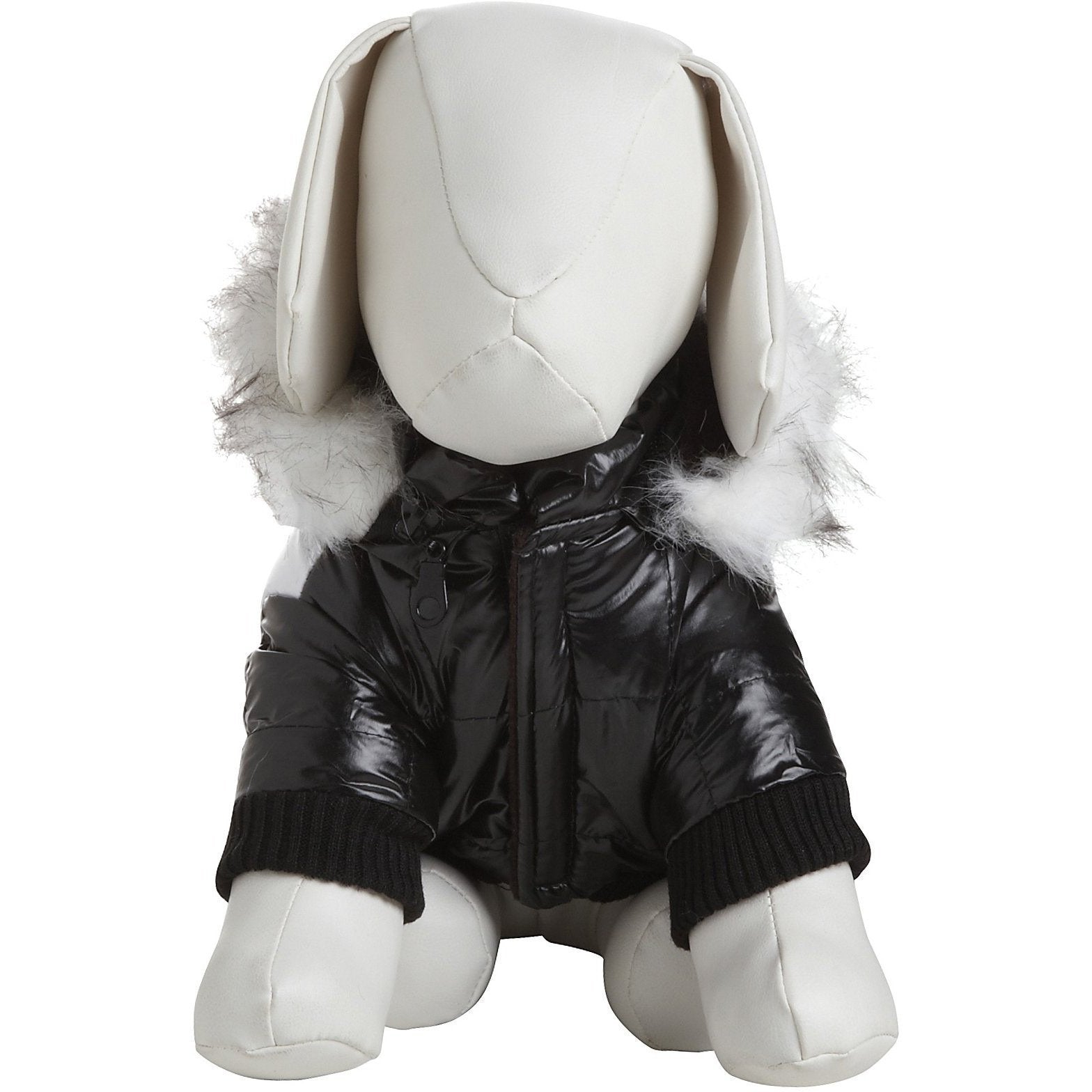 Pet Life ® Fashion Striped 3M Insulated Ultra-Plush Pet Dog Parka Coat w/ Removable Hood - BIG FRENCHIES