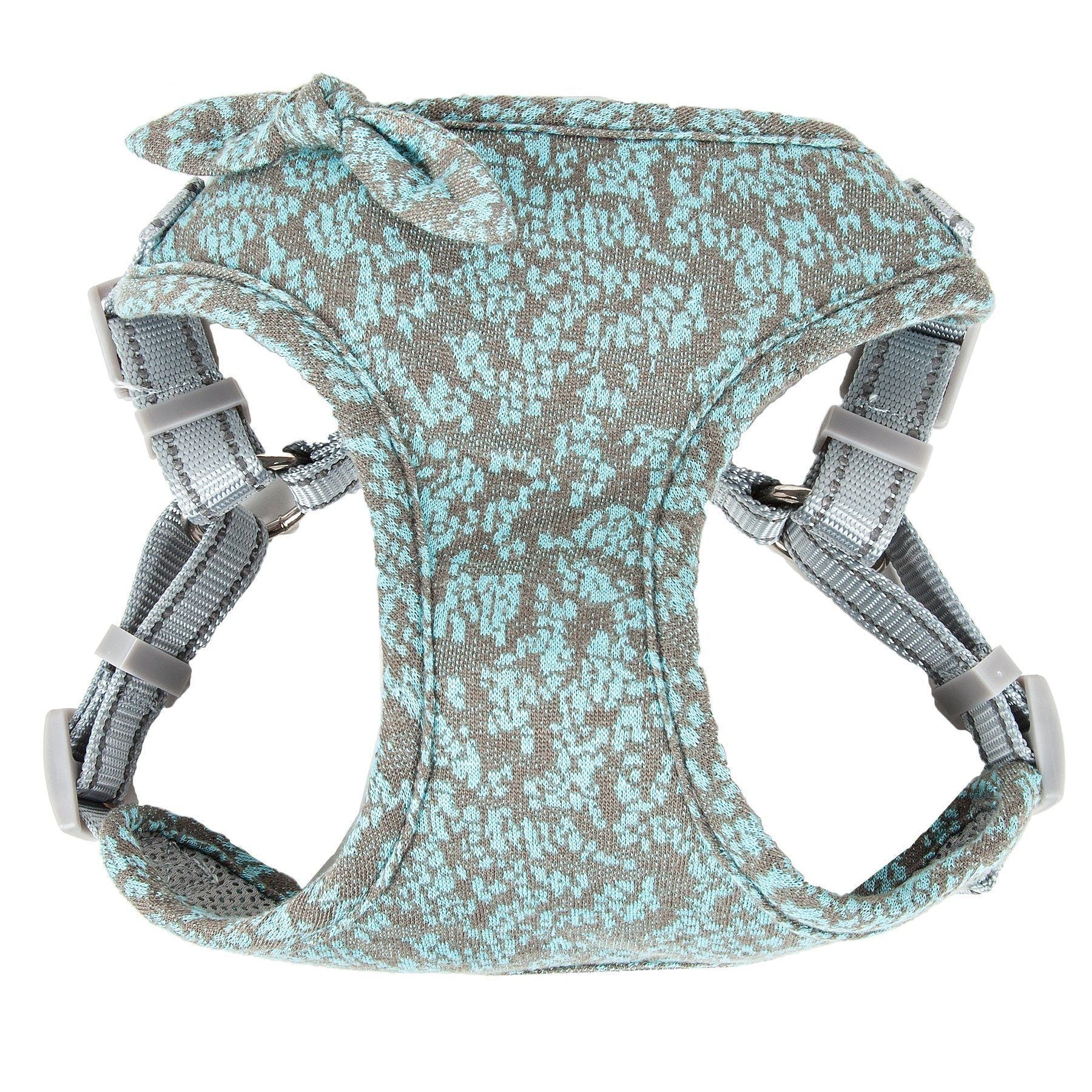 Pet Life ® 'Fidomite' Mesh Reversed and Adjustable Fashion Dog Harness W/ Designer Bowtie - BIG FRENCHIES