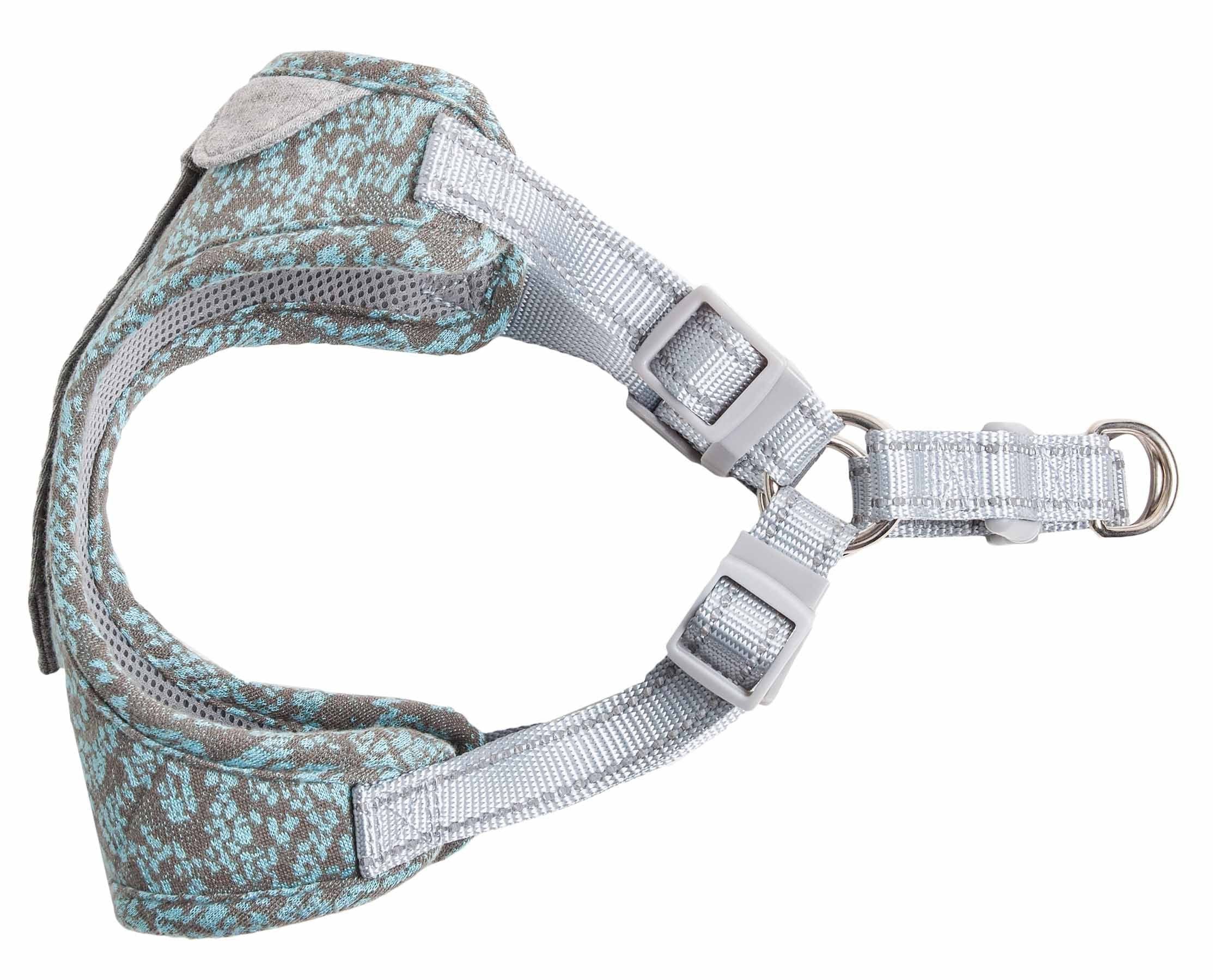 Pet Life ® 'Fidomite' Mesh Reversed and Adjustable Fashion Dog Harness W/ Designer Neck Tie - BIG FRENCHIES