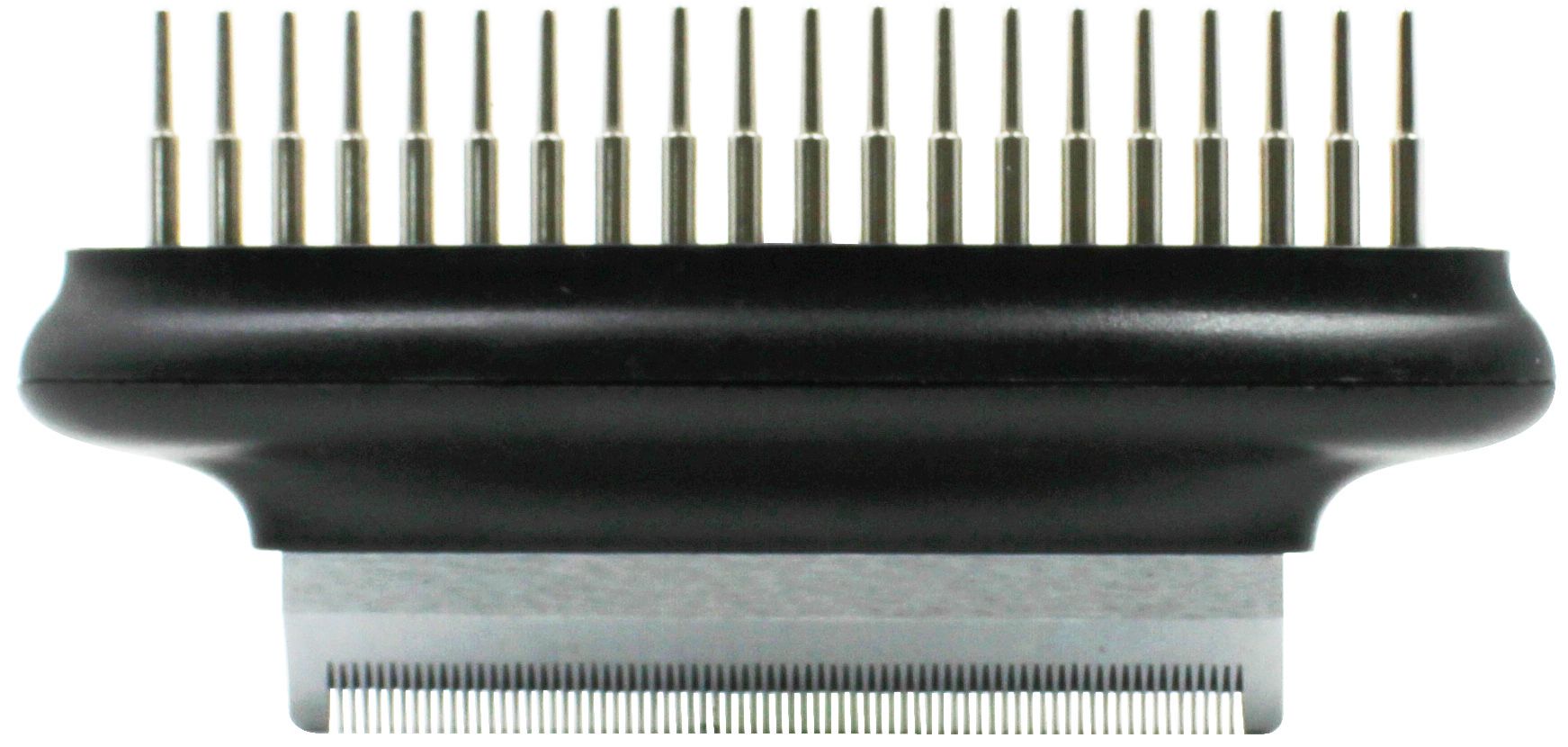 Pet Life ® Flex Series 2-in-1 Dual-Sided Grooming Undercoat Pet Rake and Deshedder - BIG FRENCHIES