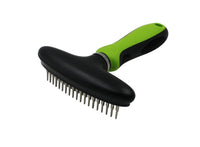 Pet Life ® Flex Series Dual-Row Grooming Rake Pet Comb - BIG FRENCHIES