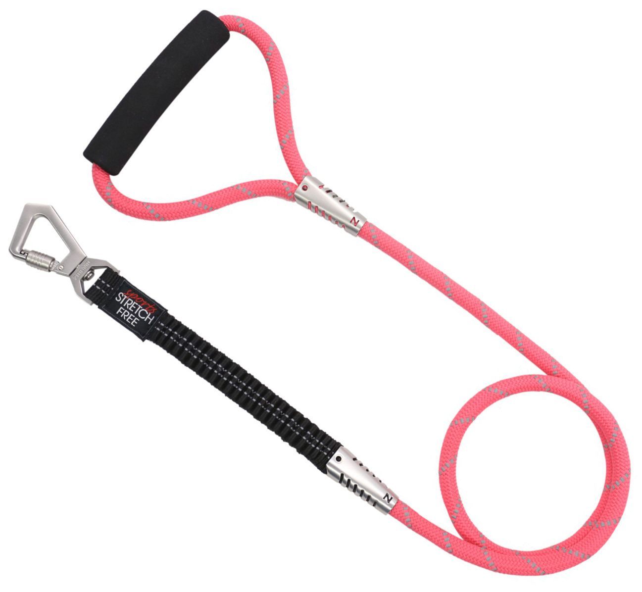 Pet Life ® 'Flexo-Tour' Shock Aborbing and 3M Reflective Dog Leash - BIG FRENCHIES