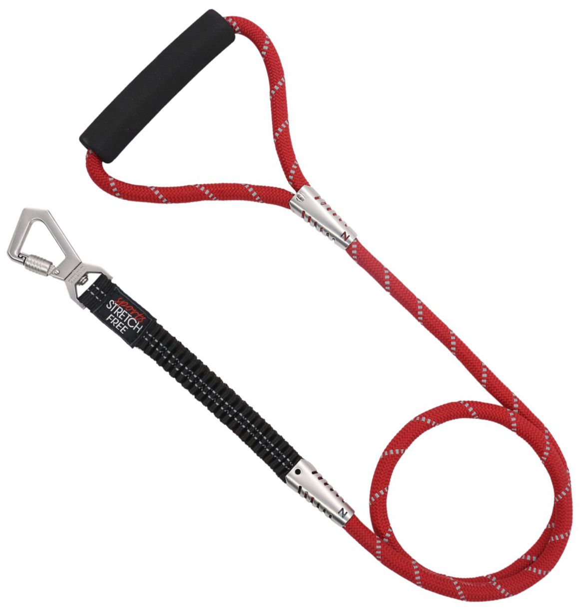 Pet Life ® 'Flexo-Tour' Shock Aborbing and 3M Reflective Dog Leash - BIG FRENCHIES