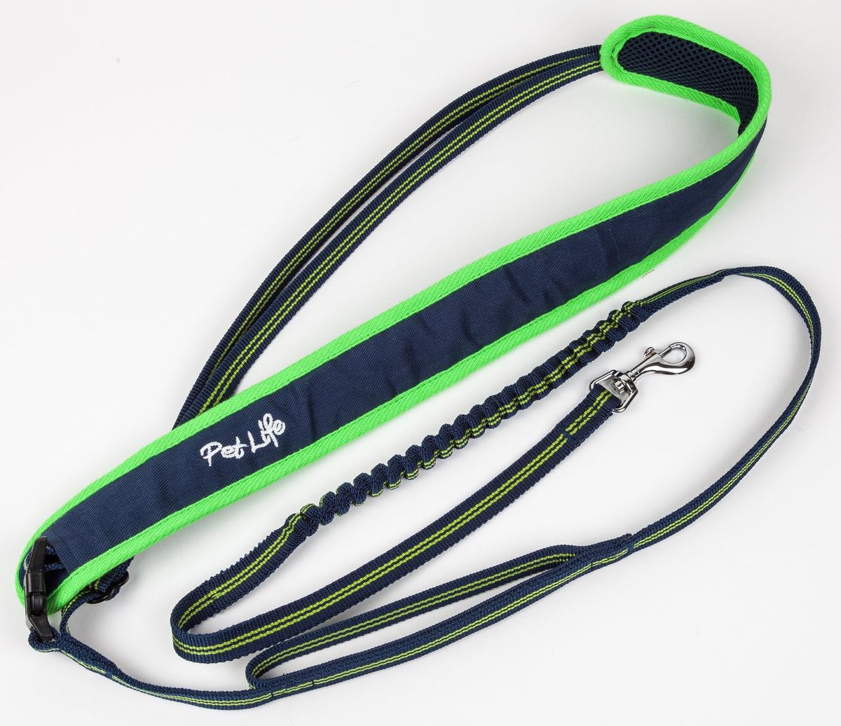 Pet Life ® 'Free-Fetcher' Hands Free Over-The-Shoulder Shock Absorbent Dog Leash - BIG FRENCHIES